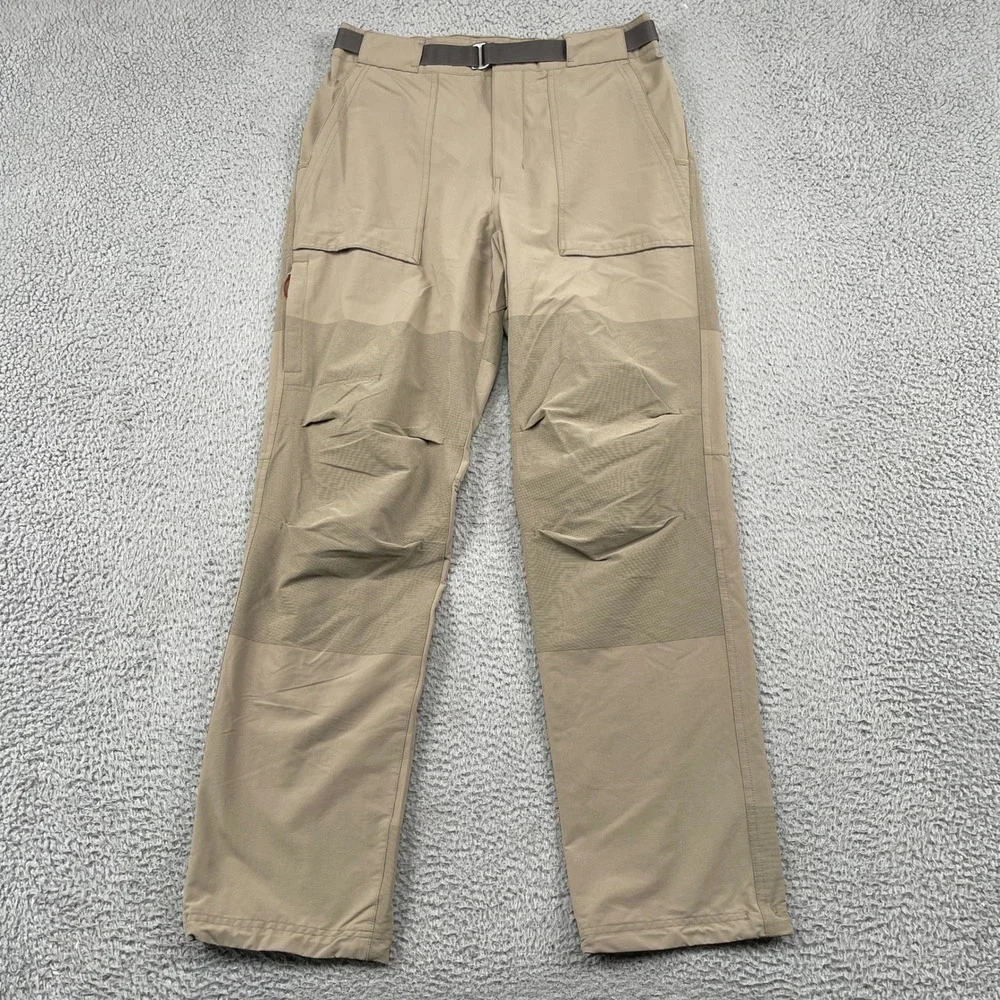 REI Co-op Pants Mens 34x32 Tan Hiking Regular Fit Cordura Nylon Stretch Utility